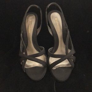 Black suede strapy sandal